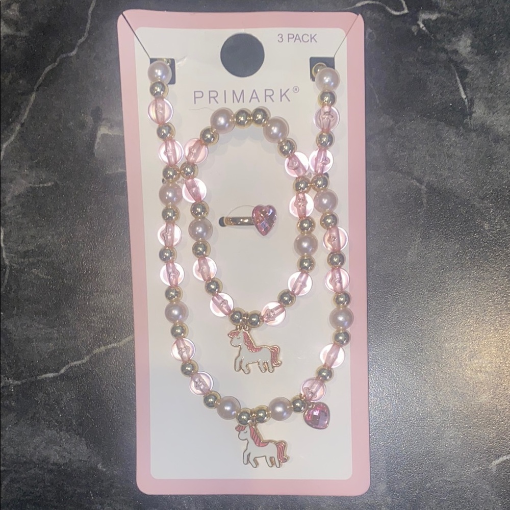 Unicorn 🦄 Jewelry Set (Necklace, Bracelet & Ring)